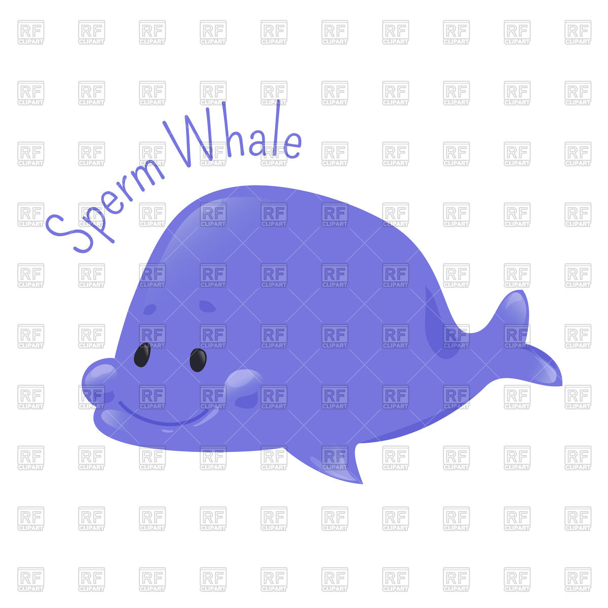 1200x1200 Sperm Whale Royalty Free Vector Clip Art Image