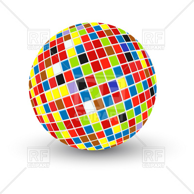 400x400 Abstract Colored Sphere Royalty Free Vector Clip Art Image