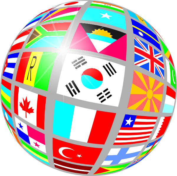 600x597 Sphere Flags Clip Art Free Vector 4vector