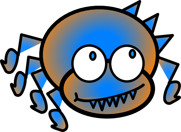 600x437 Colorful Spider Clip Art