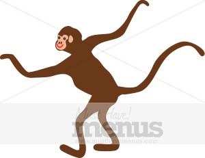 300x231 Monkey Clip Art Kids Menu Clipart