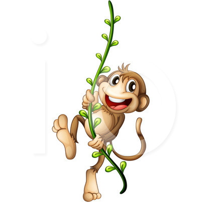 400x420 Collection Of Monkey Swinging Clipart High Quality, Free