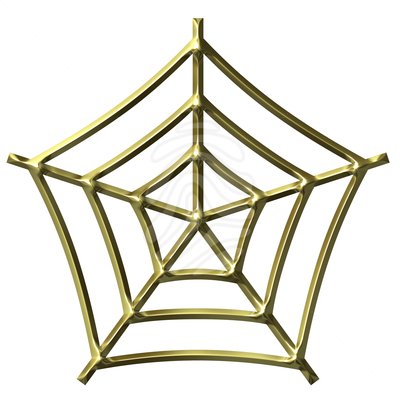 400x400 Clip Art 3d Golden Spider Web Clipart Panda