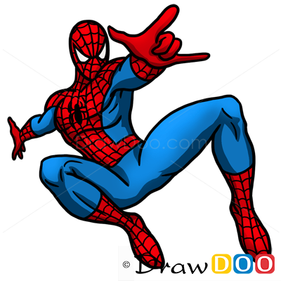 400x400 Cartoon Spiderman Drawing