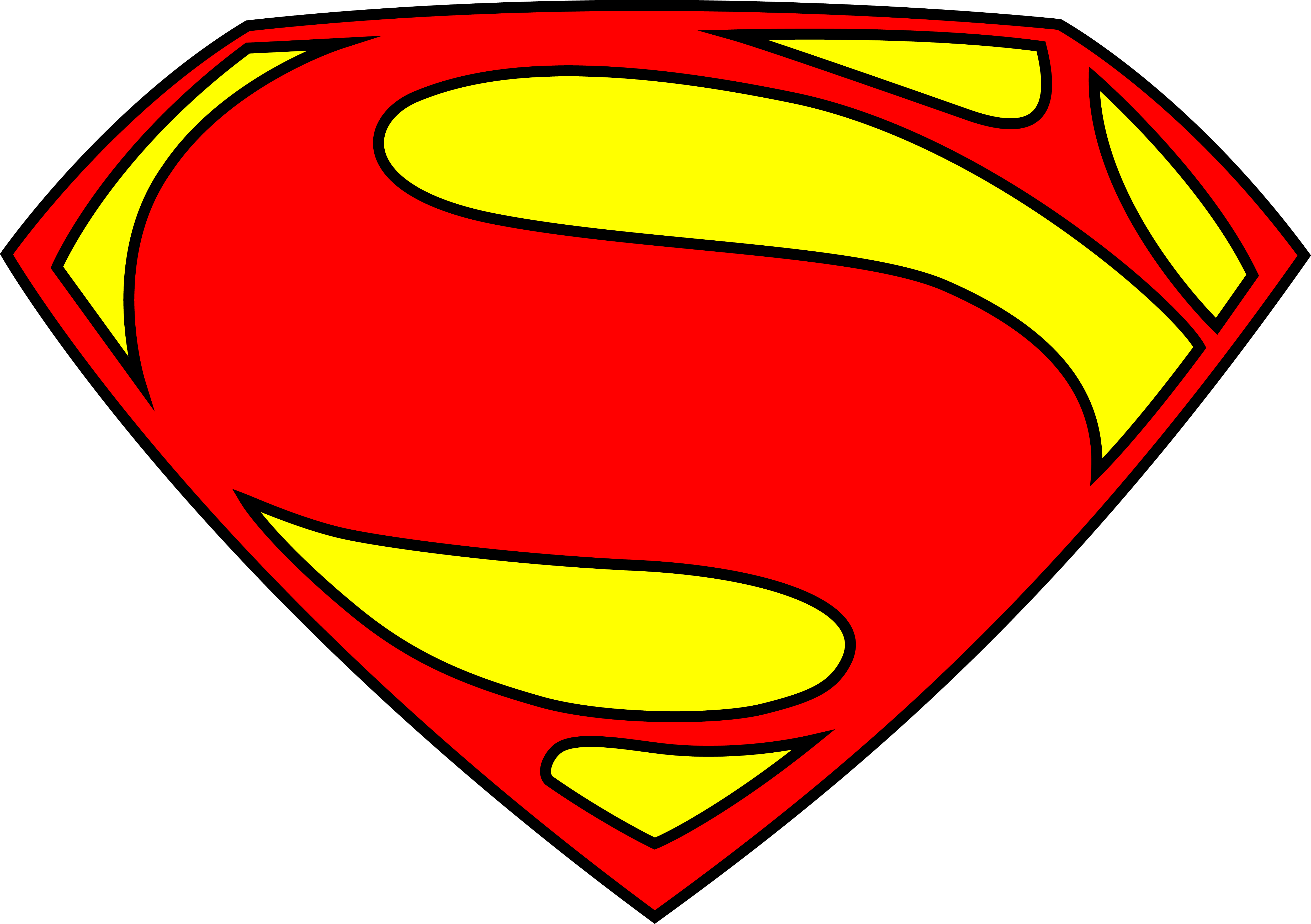 4997x3521 Superman Symbol Clipart