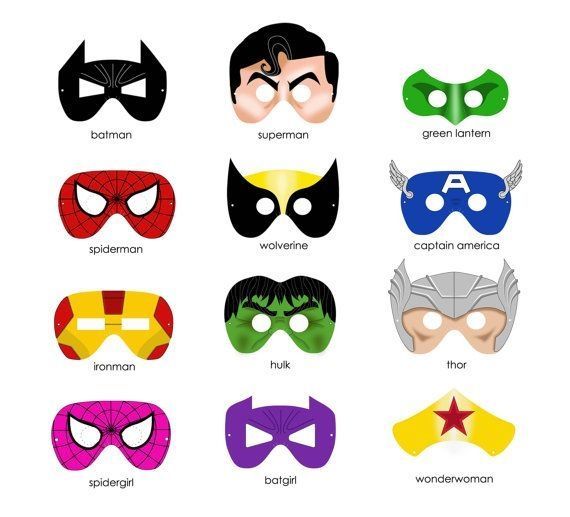 570x517 Printable Masks For Superhero Theme By Harriet Superhero