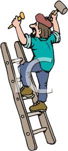 135x300 Man Climbing Ladder Clip Art