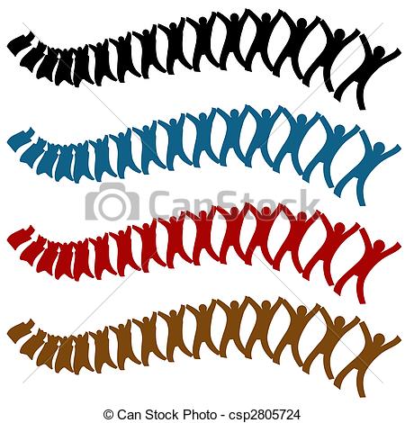 450x470 Spine Aligment Team Isolated On A White Background. Eps Vector