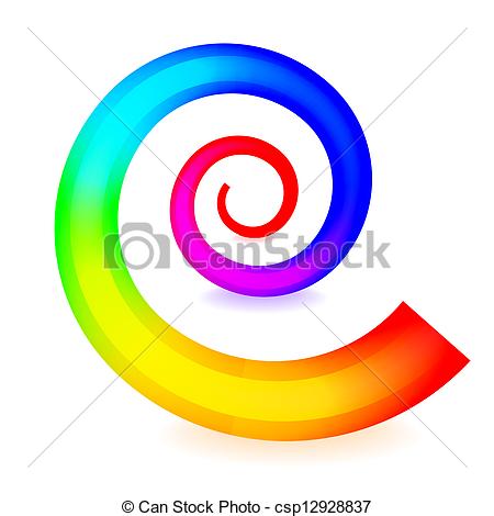 450x470 Colorful Spiral Element Vectors