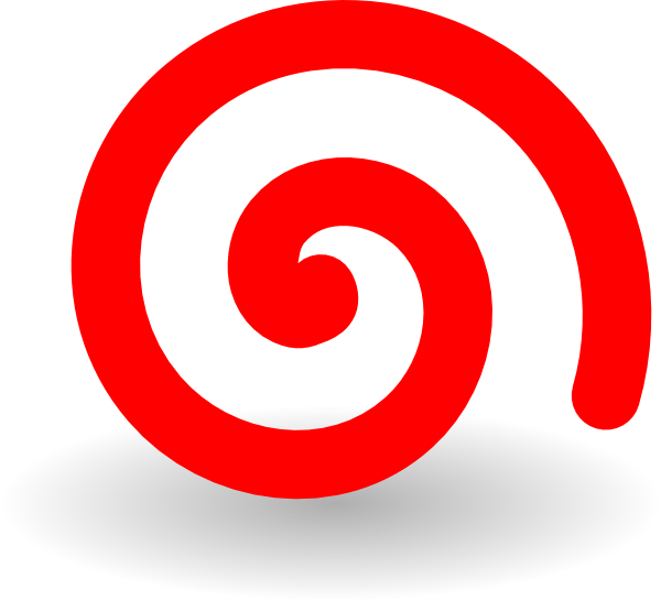 600x546 Fat Red Spiral Clip Art