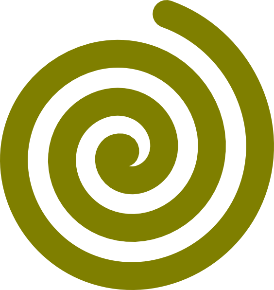 564x596 Gold Spiral Clip Art