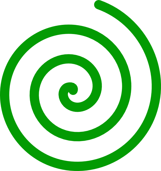 564x598 Spiral Green Clip Art