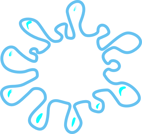 600x566 Blue Splash Clipart