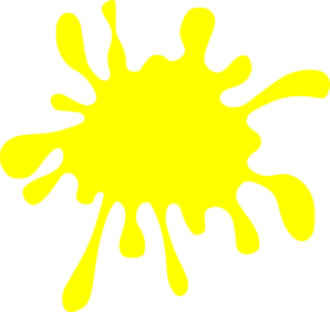 298x282 Yellow Splatter Clip Art