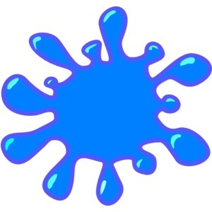 300x300 Blue Paint Splatter Clip Art