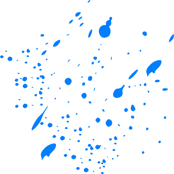 600x600 Blue Splitter Splatter Clip Art