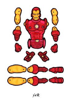 236x346 Kirk And Spock Jointed Paper Doll Parts. By Maduntwoswords