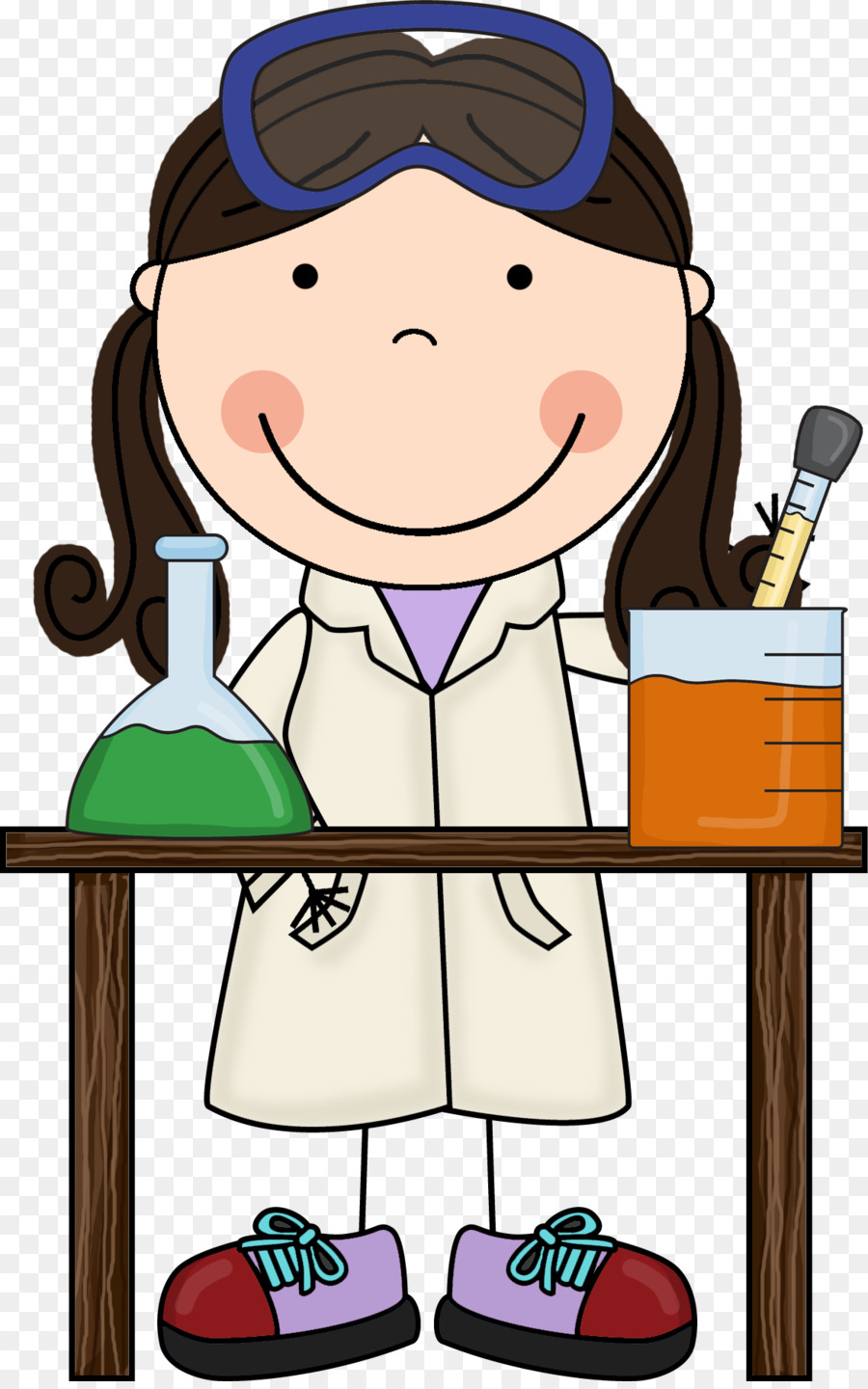 900x1440 Scientist Science Fair Child Clip Art