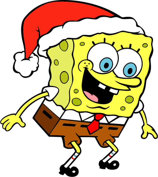 537x600 Spongebob Christmas (Psd) Official Psds