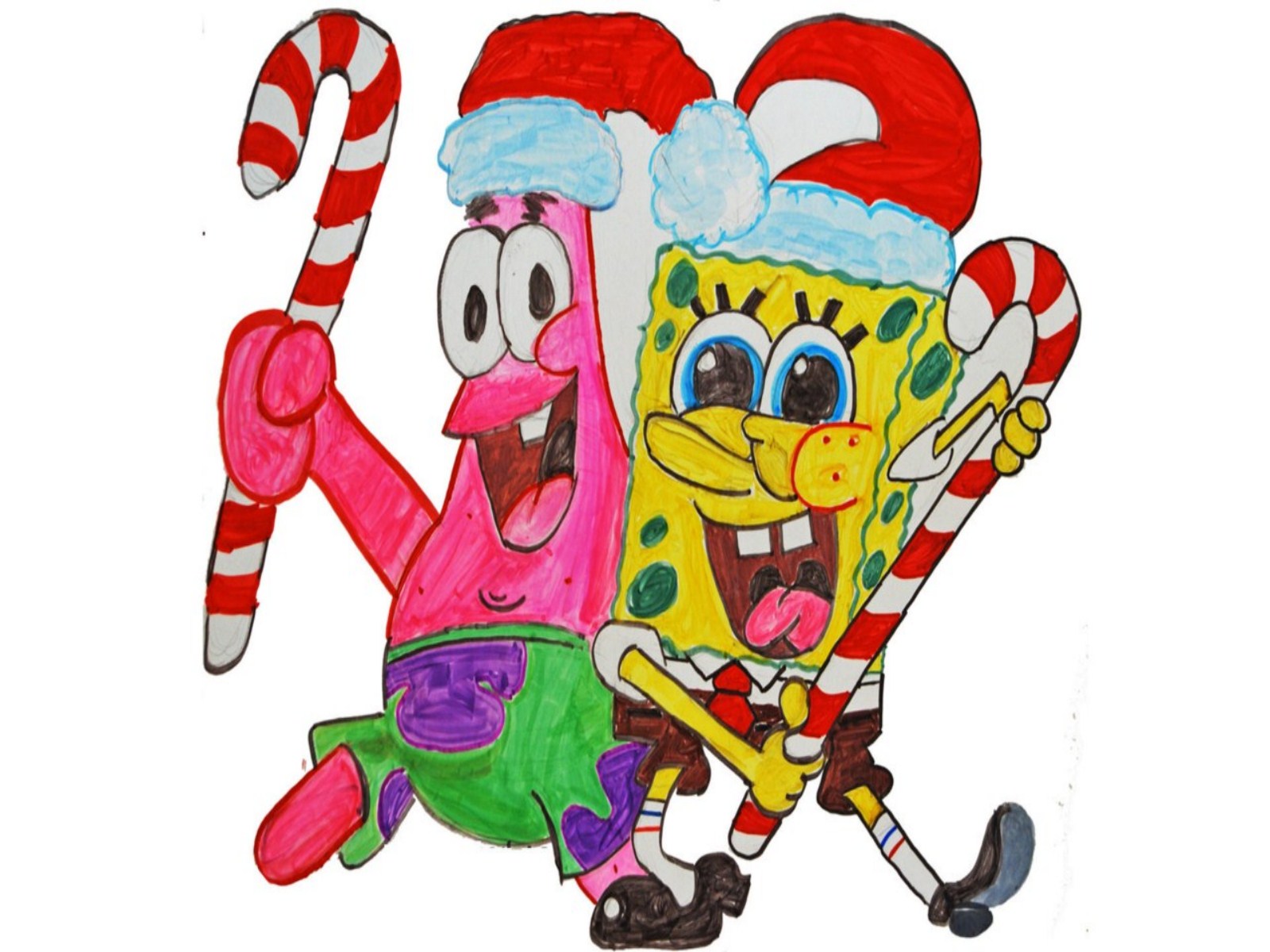 1600x1200 Spongebob Christmas Wallpapers Group