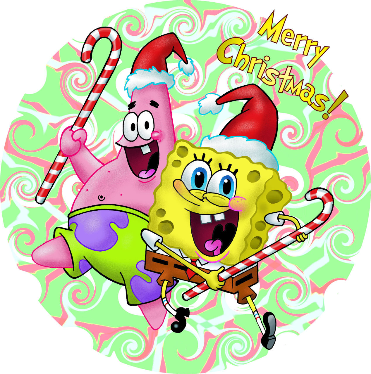 1268x1280 A Spongebob Christmas By Gjones1