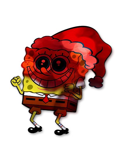 413x550 Christmas Spongebob Posters By Sandis008 Redbubble