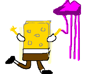 300x250 Spongebob Having A Tango With A Jellyfish
