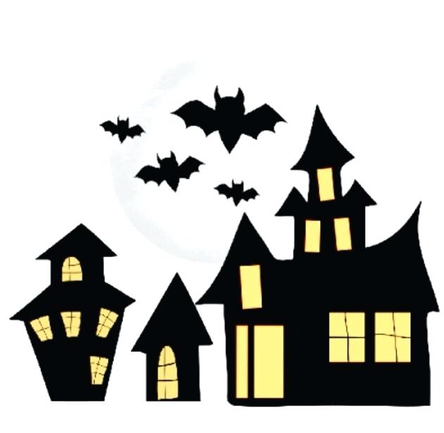 631x615 Halloween Haunted House Clip Art Haunted House Silhouette