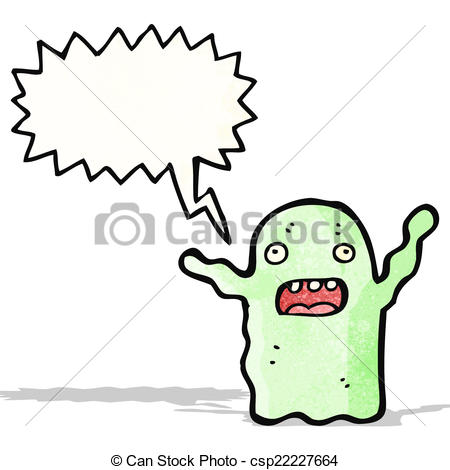 450x470 Spooky Ghost Cartoon Clip Art Vector