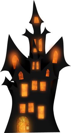 236x440 Halloween House Clipart Collection