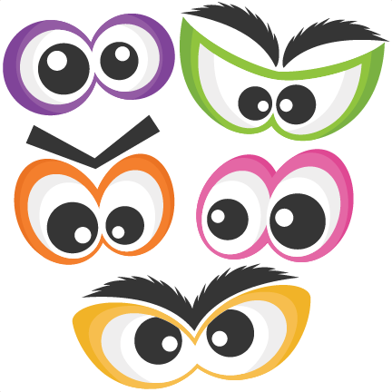 432x432 Scary Halloween Eyes Clip Art