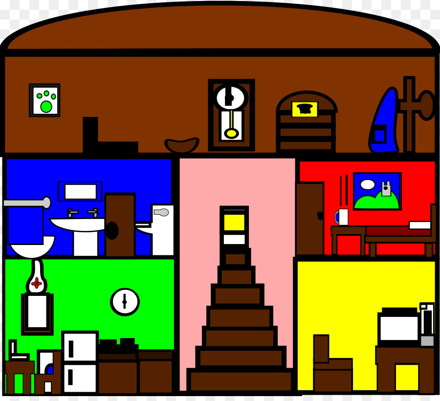 900x820 Spooky Door Clipart