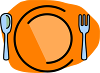 200x146 Plate, Fork, Spoon No Text Png, Svg Clip Art For Web