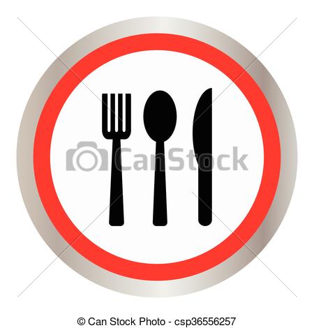 450x470 Spoon Fork And Knife On White Background Clipart Vector
