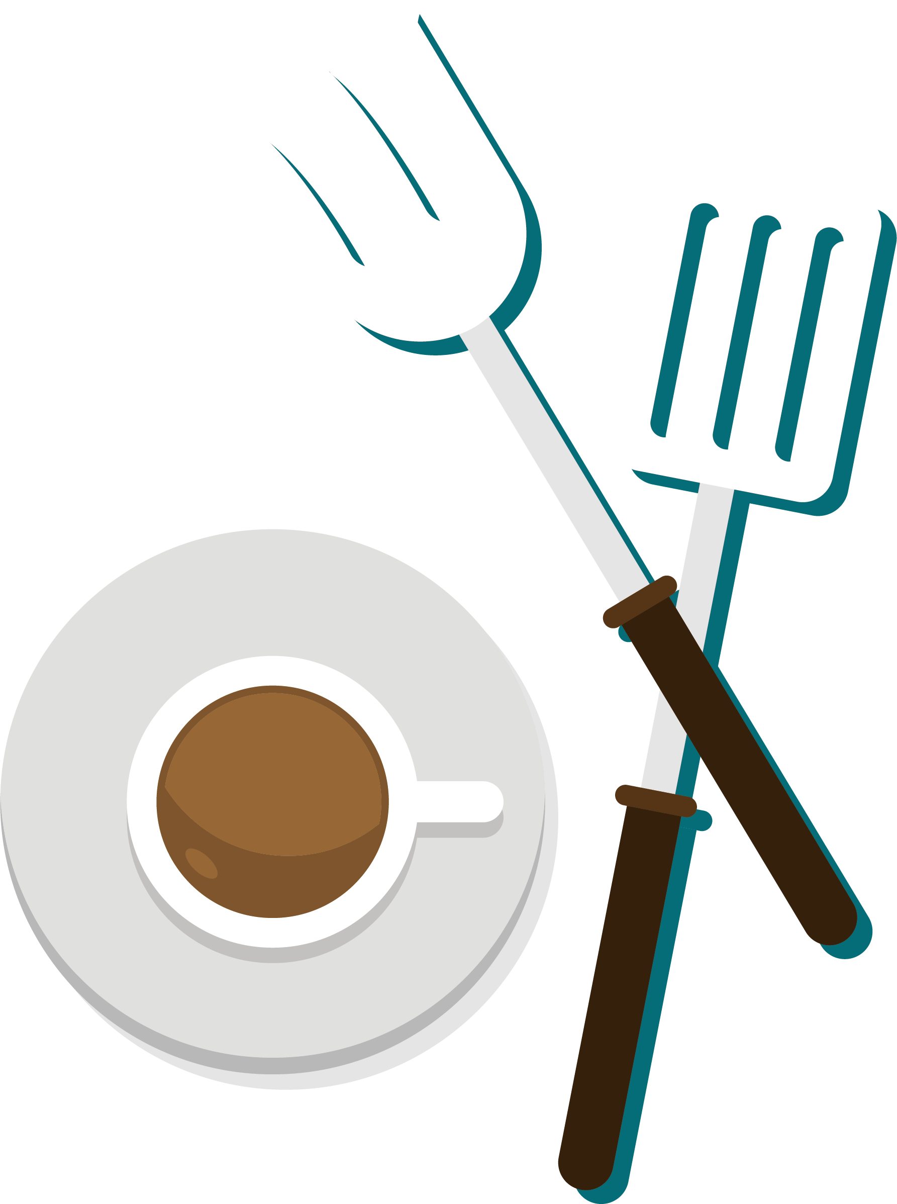 1785x2395 Coffee Fork Clip Art