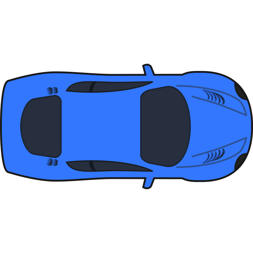 830x830 Best Car Clipart Top View