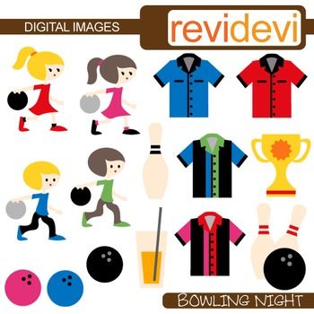 350x350 Clip Art Bowling Night (Kids, Sport) Commercial Use Clipart Kids