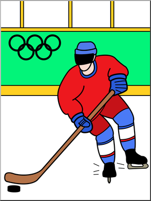 304x404 Clip Art Winter Olympics Ice Hockey Color I Abcteach