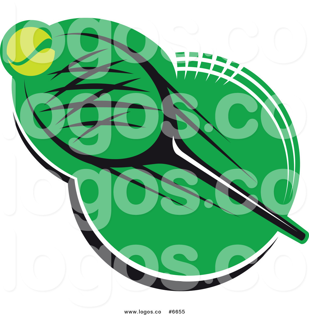 1024x1044 Royalty Free Clip Art Vector Logo Of A Tennis Ball And Racket Over