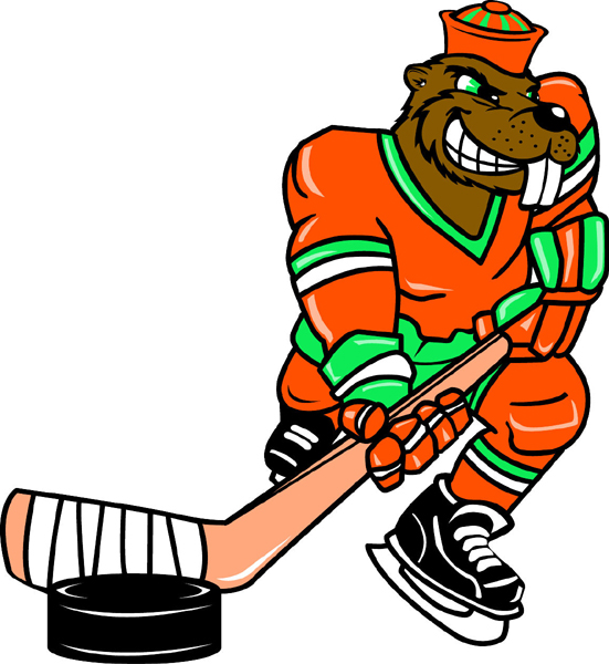 551x600 Beaver Clipart Hockey