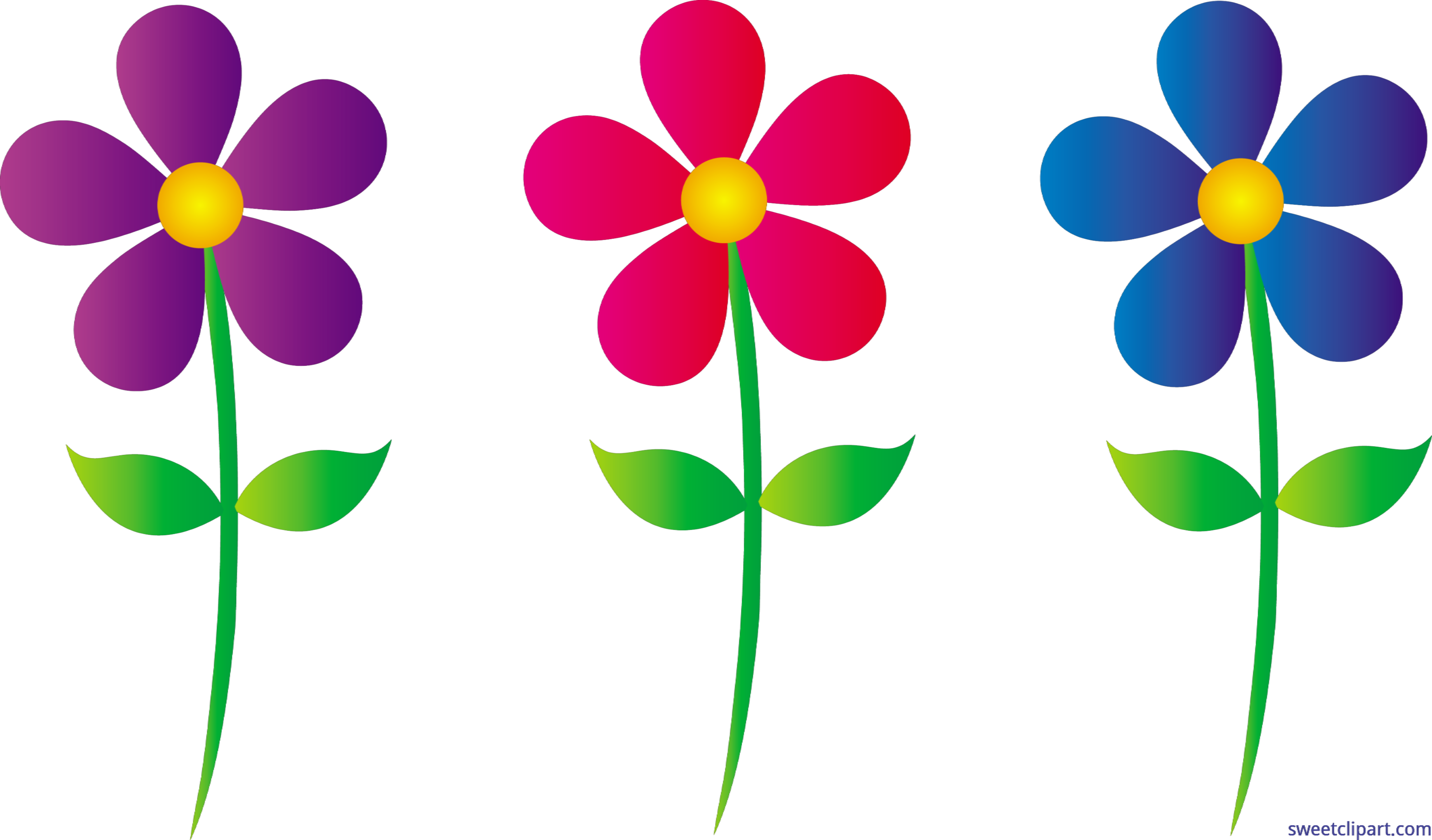 7747x4545 Spring Daisies Set 2 Clip Art