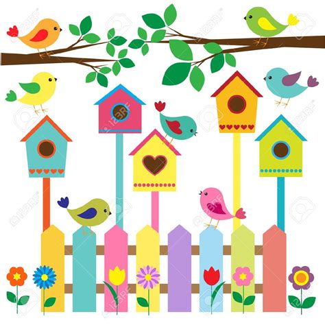 474x474 Birdhouse Garden Clip Art