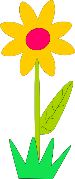252x597 Spring Flower Clip Art At Vector Clip Art