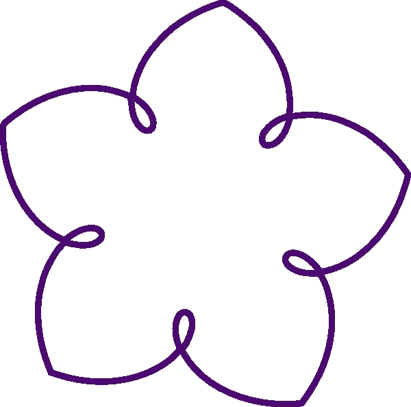 600x594 Clipart Flower Shapes