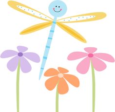 236x230 Dragonfly Clip Art Spring Flowers And Dragonflies Clip Art Image