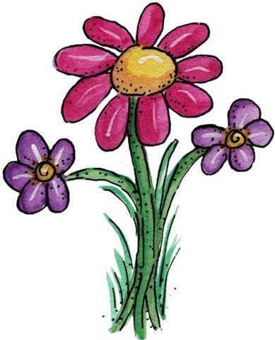 389x480 378 Best Clip Art, Etc. Flowers Images Painting