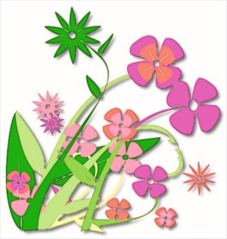 332x350 Free Clip Art Spring Flowers