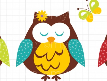 375x284 Spring Owl Clip Art