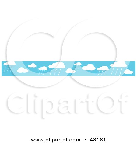 450x470 Royalty Free (Rf) Clipart Illustration Of A Border Of Spring Rain
