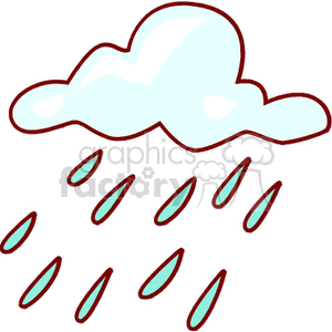 300x300 Royalty Free Rain Cloud 150944 Vector Clip Art Image